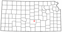 Location of Hutchinson, Kansas