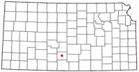 Location of Pratt, Kansas