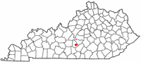 Location of Greensburg, Kentucky