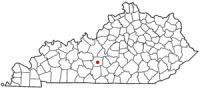 Location of Munfordville, Kentucky