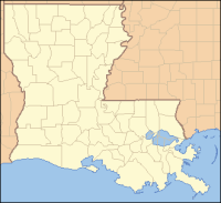 Location of Mansura in Louisiana