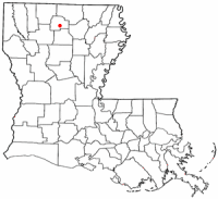 Location of Ruston, Louisiana