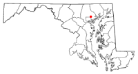Location of Parkville, Maryland