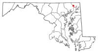 Location of Port Deposit, Maryland