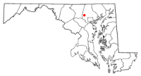Location of Reisterstown, Maryland