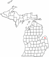 Location of Bad Axe, Michigan