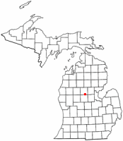 Location of Clare, Michigan
