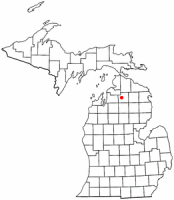 Location of Gaylord, Michigan