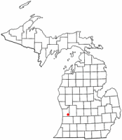 Location of Hudsonville within Michigan