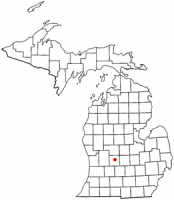 Location of Ionia, Michigan