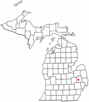 Location of Lapeer, Michigan