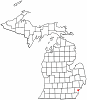 Location of Lincoln Park, Michigan