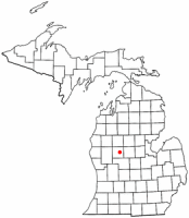 Location of Mecosta, Michigan