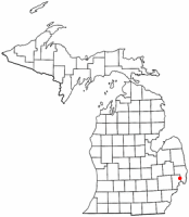 Location of Richmond, Michigan