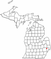 Location of Romeo, Michigan