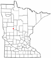 Location of Bluffton, Minnesota