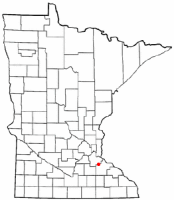 Location of Cannon Falls, Minnesota