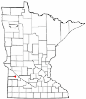 Location of Clarkfield, Minnesota