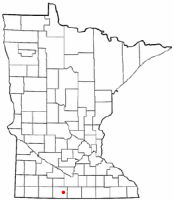 Location of Fairmont, Minnesota