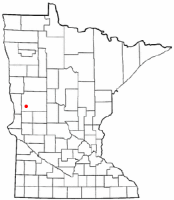 Location of Fergus Falls, Minnesota