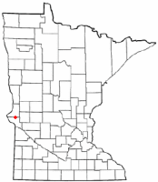 Location of Graceville, Minnesota
