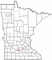 Location of Lafayette, Minnesota