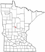 Location of Motley, Minnesota