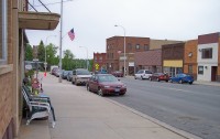 Main Avenue in downtown Red Lake Falls in 2007