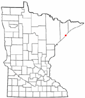 Location of Silver Bay, Minnesota