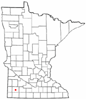 Location of Slayton, Minnesota