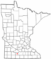 Location of St. James, Minnesota