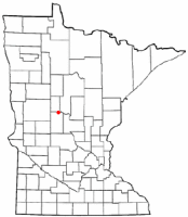 Location of Staples, Minnesota