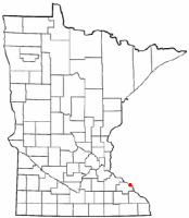 Location of Wabasha, Minnesota