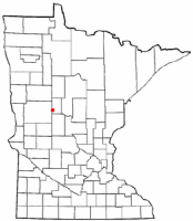 Location of Wadena, Minnesota