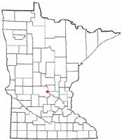 Location of Waite Park, Minnesota