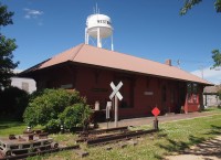 The old Westbrook Depot and water tower
