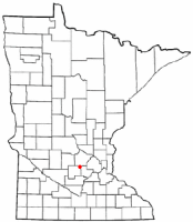 Location of Winsted, Minnesota