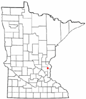 Location of Wyoming, Minnesota