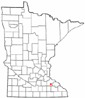 Location of Zumbrota, Minnesota