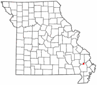 Location of Advance, Missouri
