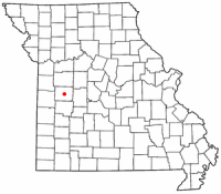 Location of Clinton, Missouri