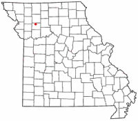 Location of Hamilton, Missouri