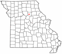 Location of Huntsville, Missouri