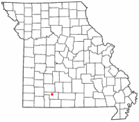 Location of Ozark, Missouri