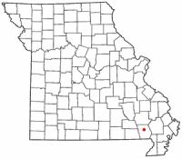 Location of Poplar Bluff, Missouri