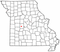Location of Warsaw, Missouri