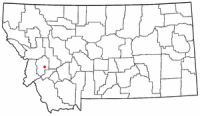 Location of Philipsburg, Montana