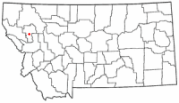 Location of Ronan, Montana