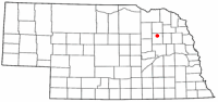 Location of Battle Creek, Nebraska