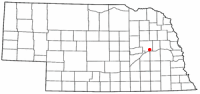 Location of Columbus, Nebraska